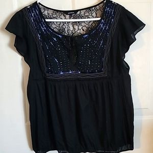 Express NWOT BOHO Top Size L